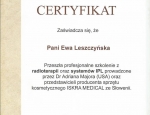 Akademia Urody Ewa Leszczyńska - Certyfikaty